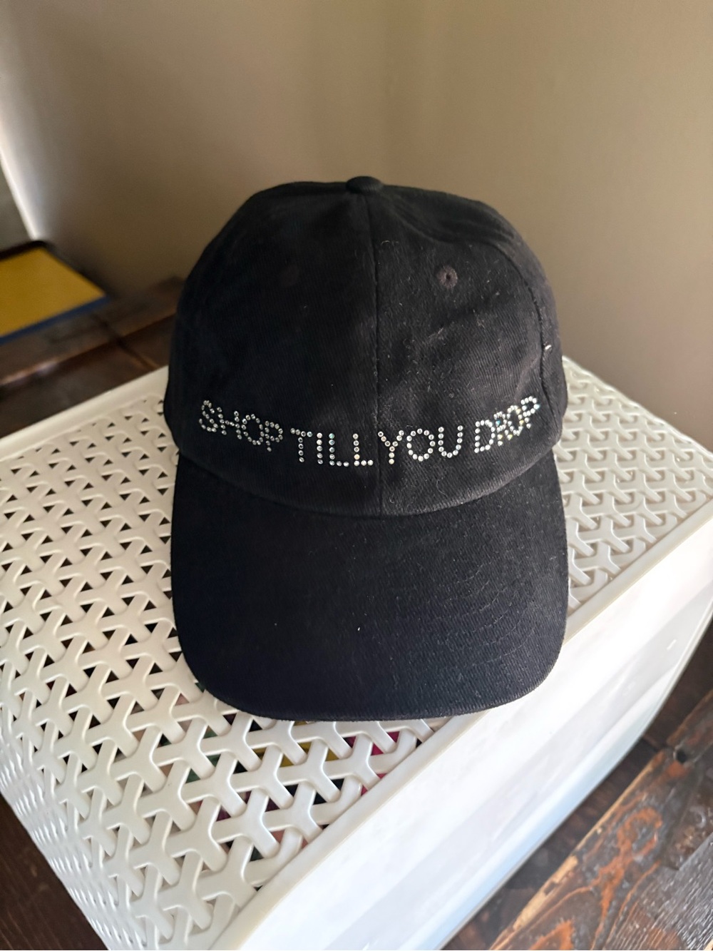 Christine Alexander Black Cap with Signature Label